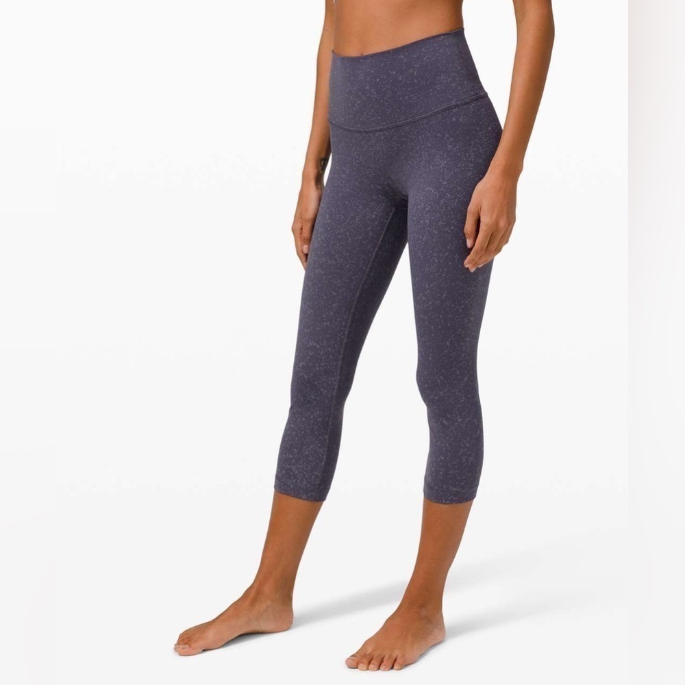 Lululemon Wunder Under High Rise Tight Indigo Spray Cadet Blue Size 2